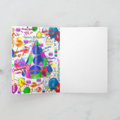 Oktober, 14 Geburtstag Grußkarte geklappt Karte (Innenseite)