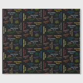 Oktober, 15 Geburtstag Geschenkpapier (Flach)