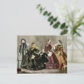 Oktober 1859 Fashions Postkarte (Stehend Vorderseite)