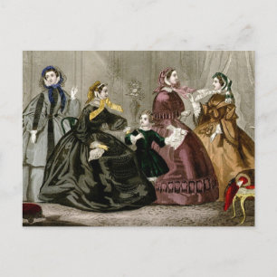 Oktober 1859 Fashions Postkarte