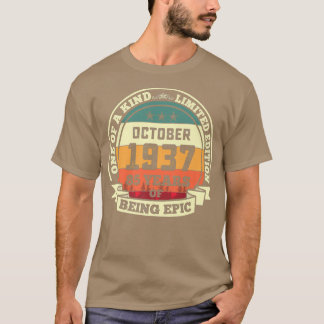 Oktober 1937 85. Geburtstagsgeschenk 85 Jahre des  T-Shirt