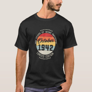 Oktober 1942 80. Geburtstag 80 Jahre Aweso sein T-Shirt