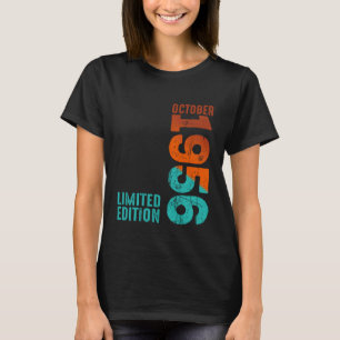 Oktober 1956 Jahr 1956 Retro 1956 Vintage 1956 Sei T-Shirt