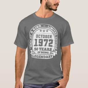 Oktober 1972 50. Geburtstagsgeschenk 50 Jahre des T-Shirt