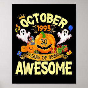 Oktober 1995 30 Jahre großartig lustig Hallo Poster
