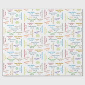 Oktober, 19 Geburtstag Geschenkpapier (Flach)