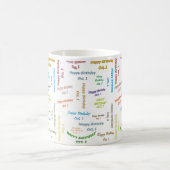 Oktober, 1. Geburtstag Tasse (Mittel)