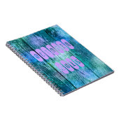 Oktober 2016 Lila Turquoise Month Notebook Notizblock (Rechte Seite)