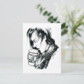 Oktober 2018 Tag 1 - Ein Kaffee-Cup Postkarte (Stehend Vorderseite)