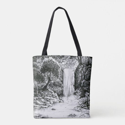 Oktober 2018 Tag 21 - Wasserfall im Wald Tasche (Rückseite)