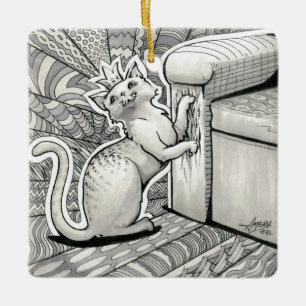 Oktober 2018 Tag 22 - Prinzessin Kitty Keramikornament