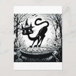 Oktober 2018 Tag 4 - Witching Cat Postkarte