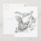 Oktober 2018 Tag 5 - Hühnchase Postkarte (Vorne/Hinten)