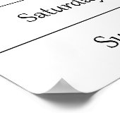 Oktober 2020 Planerkalender mit Wochennummer Poster (Ecke)