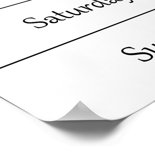 Oktober 2020 Planerkalender mit Wochennummer Poster (Ecke)