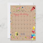 Oktober 2022 Terminkalender Glückwunsch Einladung (Vorderseite)