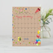 Oktober 2022 Terminkalender Glückwunsch Einladung (Stehend Vorderseite)