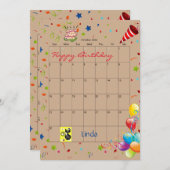 Oktober 2022 Terminkalender Glückwunsch Einladung (Vorne/Hinten)