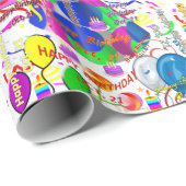 Oktober, 21 Geburtstag Geschenkpapier (Rolleneckpunkt)