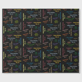 Oktober, 21 Geburtstag Geschenkpapier (Flach)