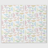 Oktober, 25 Geburtstag Geschenkpapier (Flach)