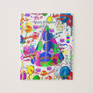 Oktober, 26 Geburtstag Jigsaw Puzzle
