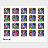 Oktober, 6 Kindergeburtstag Stickers (Blatt)