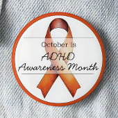 Oktober ADHD-Sensibilisierungsmonat Button