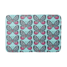 Oktober Aquamarin Glasswing Butterfly Design