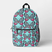 Oktober Aquamarin Glasswing Butterfly Design