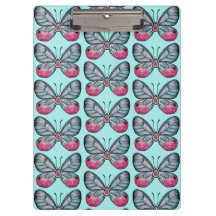 Oktober Aquamarin Glasswing Butterfly Design