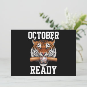 Oktober Bereit für Tiger Baseball 2024 Einladung