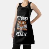 Oktober Bereit für Tiger Baseball 2024 Schürze (InSitu)