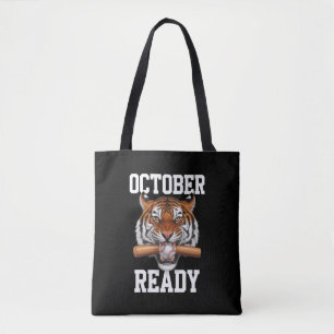 Oktober Bereit für Tiger Baseball 2024 Tasche