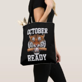 Oktober Bereit für Tiger Baseball 2024 Tasche (Von Nahem)