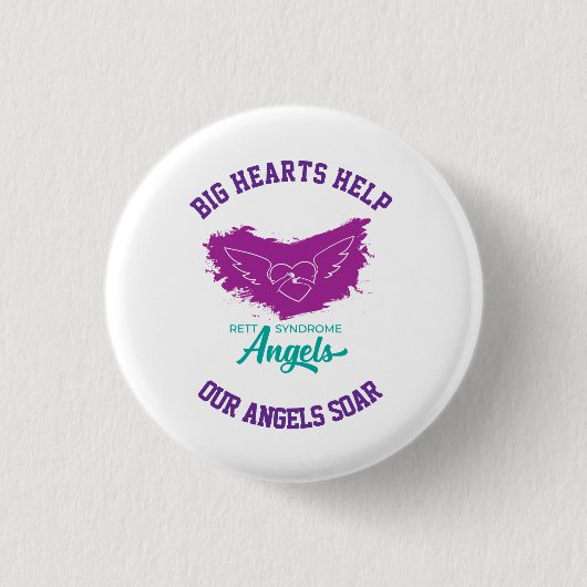 Oktober-Bewusstseins-Rett-Syndrom Button (Vorderseite)