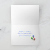 Oktober Birthday Opal Heart Karte (Innenseite)