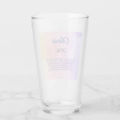 Oktober Birthstone Opal Design Glas (Rückseite)