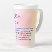 Oktober Birthstone Opal Design Milchtasse (Rechte Ecke)