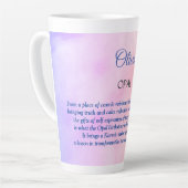 Oktober Birthstone Opal Design Milchtasse (Linke Ecke)