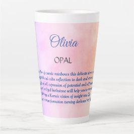 Oktober Birthstone Opal Design Milchtasse