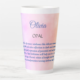 Oktober Birthstone Opal Design Milchtasse