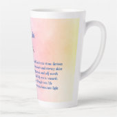 Oktober Birthstone Opal Design Milchtasse (Rechts)