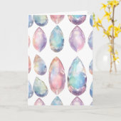 Oktober Birthstone Opal Geburtstagskarte Karte (Gelbe Blume)