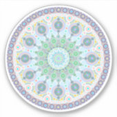 Oktober Birthstone Opal Mandala Sticker (Vorderseite)