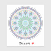 Oktober Birthstone Opal Mandala Sticker (Blatt)