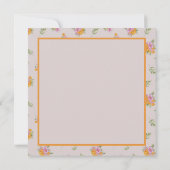 Oktober Blume Marigold Cosmos Dankbarkeit Dankeskarte (Rückseite)