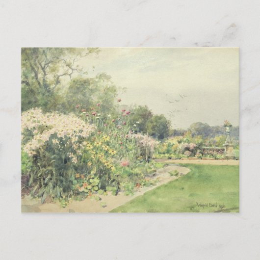 Oktober-Blume Postkarte (Vorderseite)