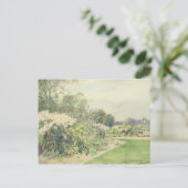 Oktober-Blume Postkarte (Stehend Vorderseite)