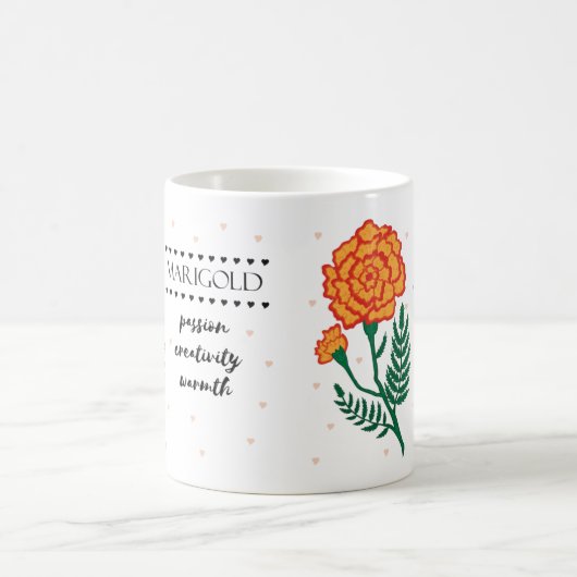 Oktober Blume Tasse mit Blume Treffen (Mittel)